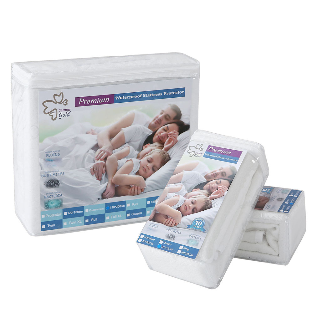 低过敏性 U 形拉链防水床垫套，适用于家庭