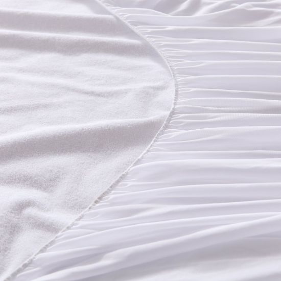大号优质 100% 纯棉毛巾布表面防水床垫保护套