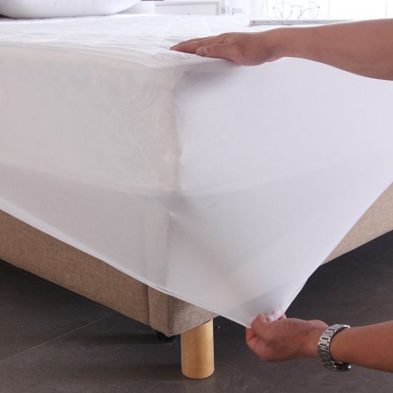 特大号 100% 防水棉毛巾布表面床垫套